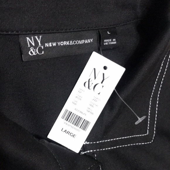 NWT New York & Co. Top Stitch Sheath Dress Sz Large - Picture 10 of 12